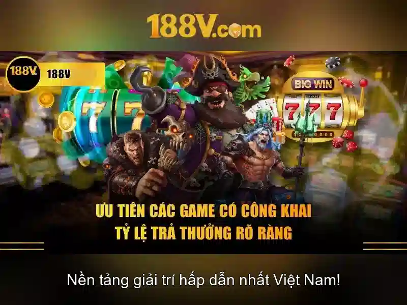 Đa dạng thể loại slot trên 188v